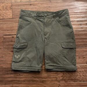 Boy Scouts of America Youth Green Cargo Uniform Shorts Size 16